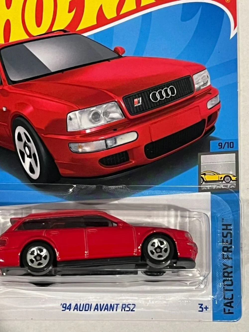 Hot Wheels '94 Audi Avant RS2 Factory Fresh 133/250 9/10 Red Wagon NOC
